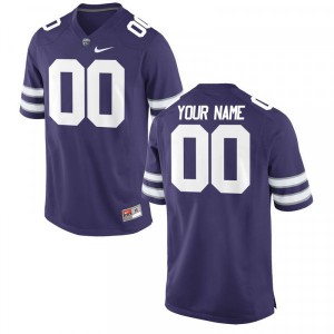 Youth Kansas State Wildcats Custom #00 College Purple Jerseys 608166-646